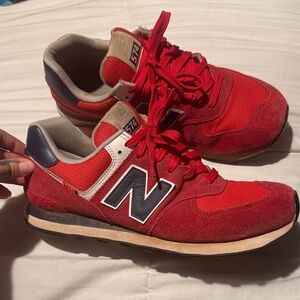 New Balance 574 Men’s Sz.12 Red and Navy Men's Sneakers